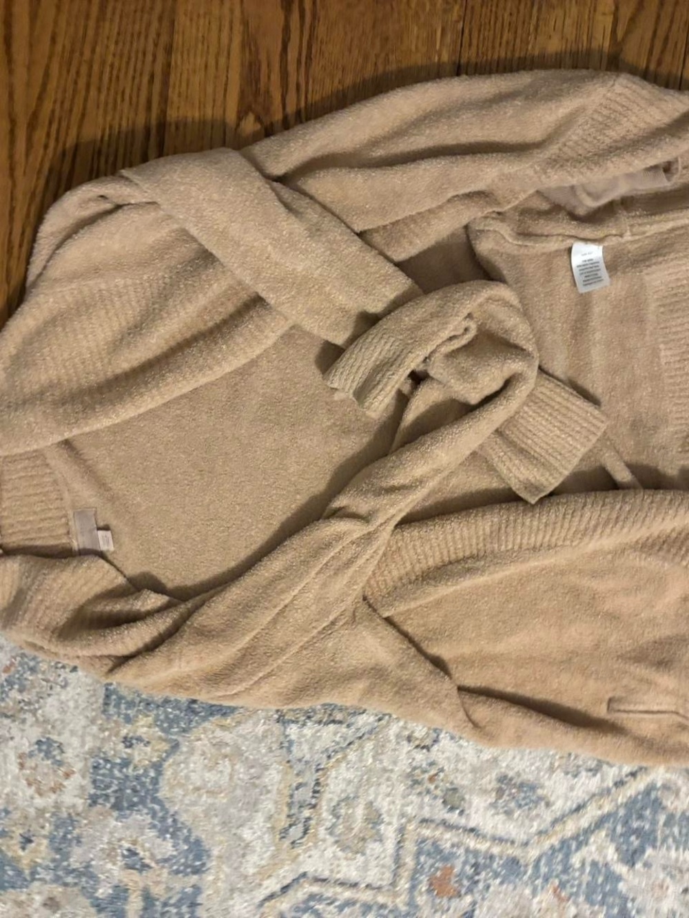 Barefoot Dreams Oatmeal Plush Open Cardigan